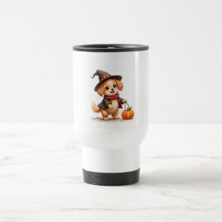 Mug de voyage pour chiot allant chercher des frian