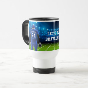Mug de voyage pour joueur de football avec maillot