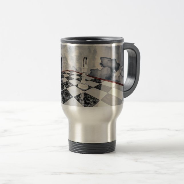 Mug De Voyage Pour les amateurs d'échecs (Devant droit)