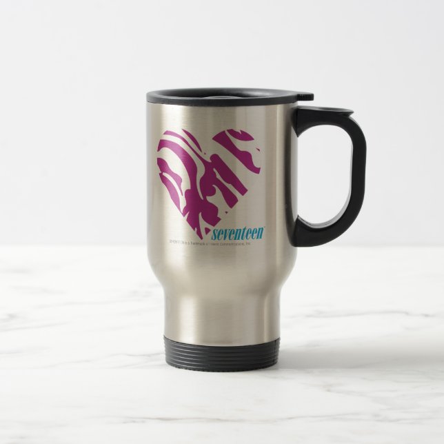 Mug De Voyage Pourpre 2 de zèbre (Droit)