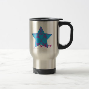 Mug De Voyage Pourpre-Aqua 2 de damassé