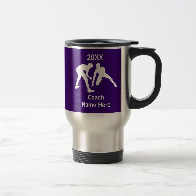 Mug De Voyage Pourpre, cadeaux de lutte blancs d'appréciation (Droit)