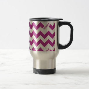 Mug De Voyage Pourpre de zigzag