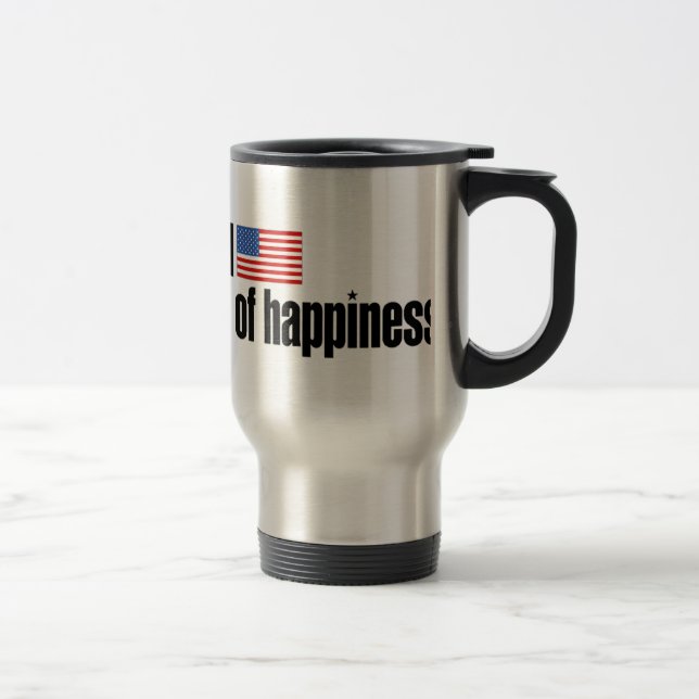 Mug De Voyage Poursuite de liberté de la vie de bonheur (Droit)