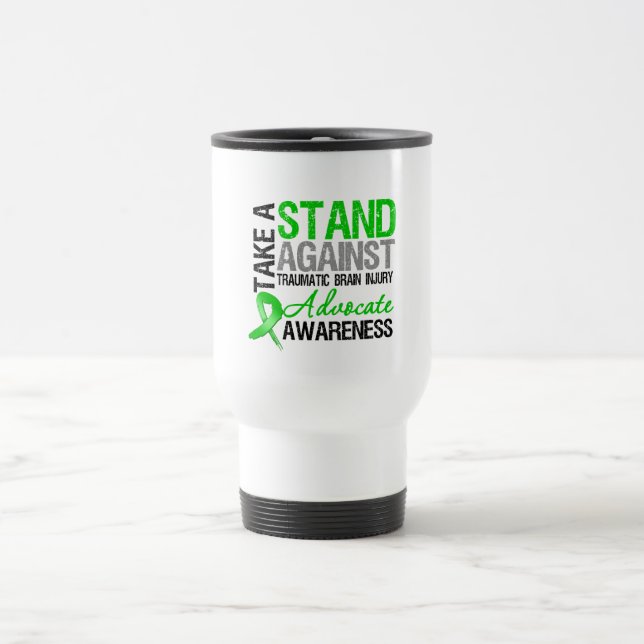 Mug De Voyage Prenez une position contre la lésion cérébrale (Centre)