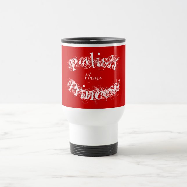 Mug De Voyage Princesse polonaise personnalisée (Centre)