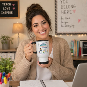 Mug De Voyage Prix de l'enseignant incroyable certifié coloré 