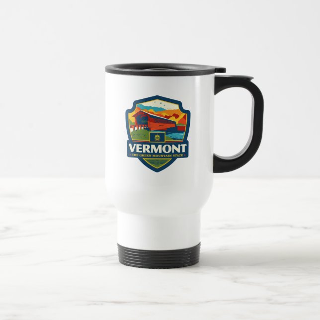 Mug De Voyage Prix d'État | Vermont (Droite)