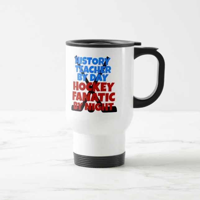 Mug De Voyage Professeur d'histoire de l'amateur de hockey (Droite)