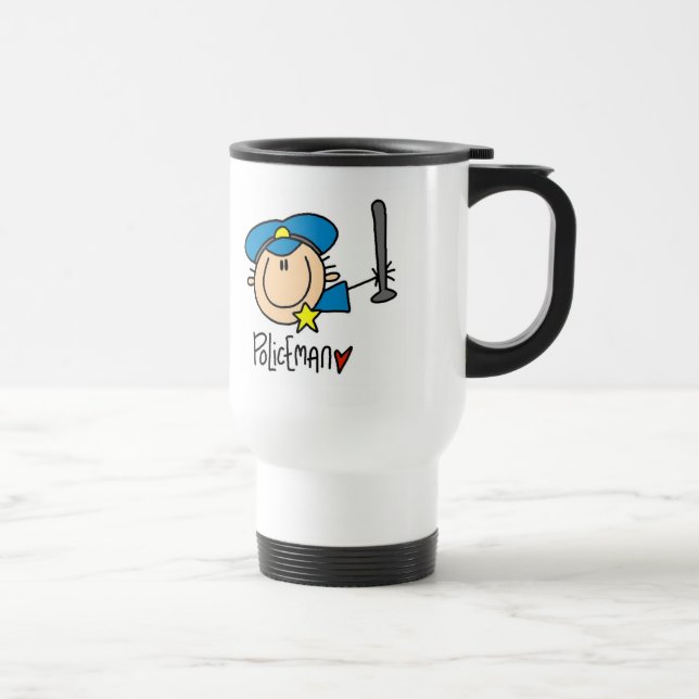 Mug De Voyage Profession de policier (Droite)