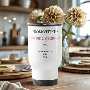 Mug De Voyage Promu à grand-mère génial Personnalisé