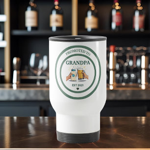 Mug De Voyage Promu à Grandpa Est. 2025