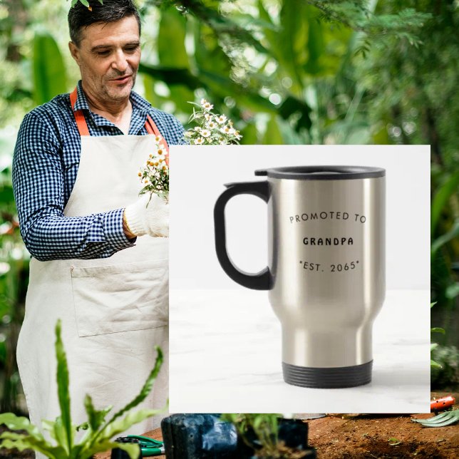 Mug De Voyage Promu à la Grossesse de grand-père (Créateur téléchargé)