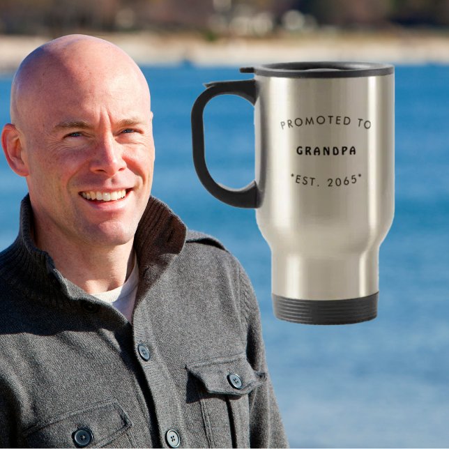 Mug De Voyage Promu à la Grossesse de grand-père (Créateur téléchargé)