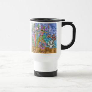 Mug De Voyage Psychedelic Seahorse Sea Turtle Art