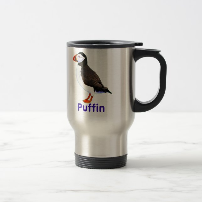 Mug De Voyage Puffin de l'Atlantique (Droit)