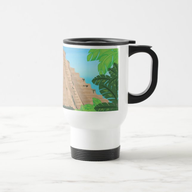 Mug De Voyage Pyramide aztèque (Droite)