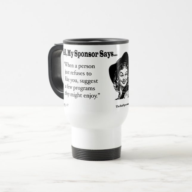 Mug De Voyage Quand quelqu'un refuse juste de vous aimer… (Devant gauche)
