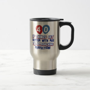 Mug De Voyage quarantième conceptions d'anniversaire