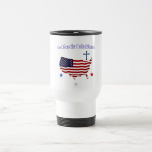Mug De Voyage Que Dieu bénisse les États-Unis