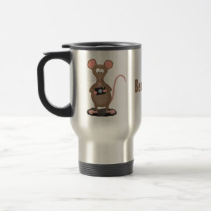 Mug De Voyage Rat drôle avec dessin animé de la caméra