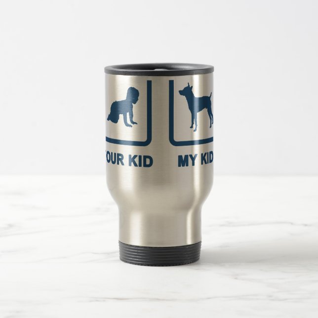 Mug De Voyage Rat terrier (Centre)
