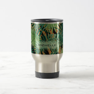 Mug De Voyage Rayures de Tigre Camouflage Jungle Personnalisé