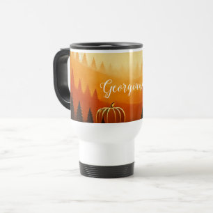 Mug De Voyage Récolte Citrouille personnalisée Récolte automatiq