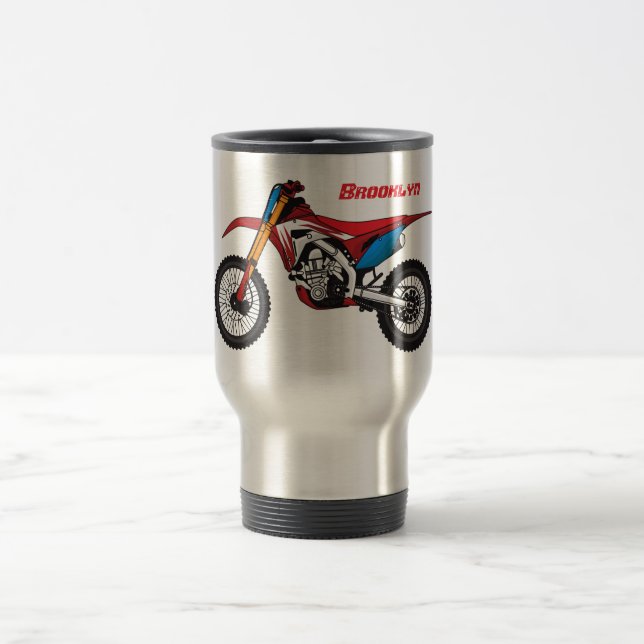 Mug De Voyage Red dirt bike motorcycle (Centre)