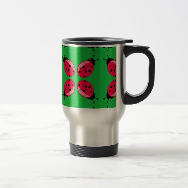 Mug De Voyage Red Ladybugs (Droit)