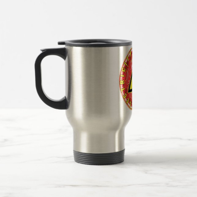 Mug De Voyage reddy kilowatt électricité vous tuera (Gauche)