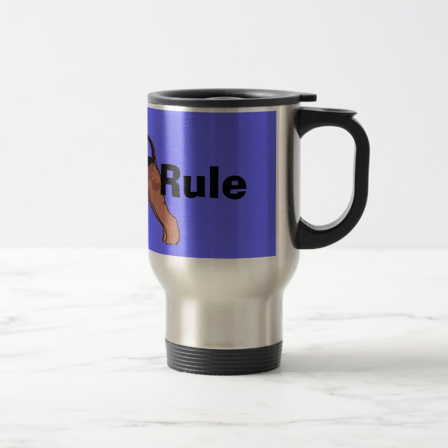 Mug De Voyage Règle d'Airedales (Droit)