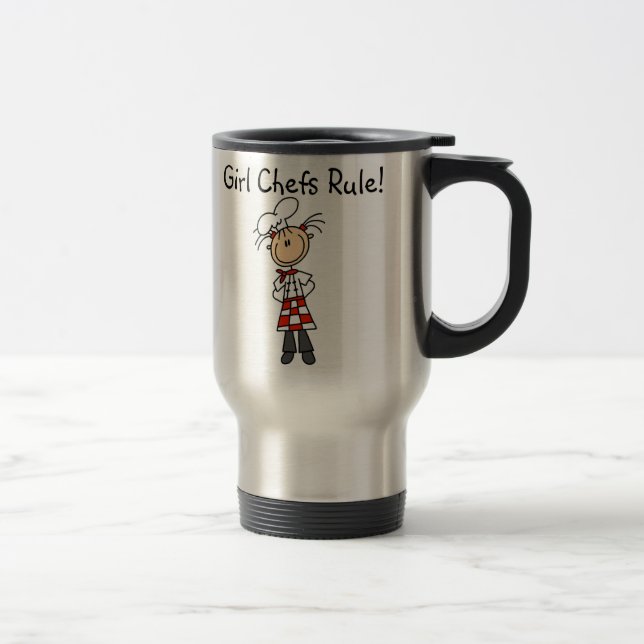 Mug De Voyage Règle de chefs de fille (Droit)