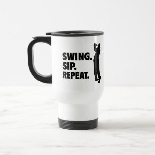 Mug De Voyage Répéter la selle de golf personnalisée