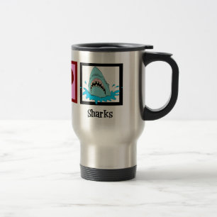 Mug De Voyage Requins d'amour de paix