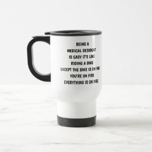 Mug De Voyage Résident en médecine drôle – Médecin parfait