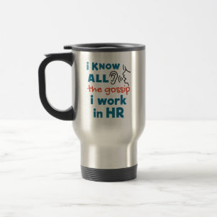 Mug De Voyage Ressources humaines amusantes RH Je connais tous l