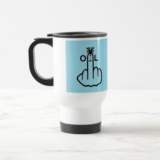 Mug De Voyage Retournement de l'huile de vidange d'oiseaux de bo (Gauche)