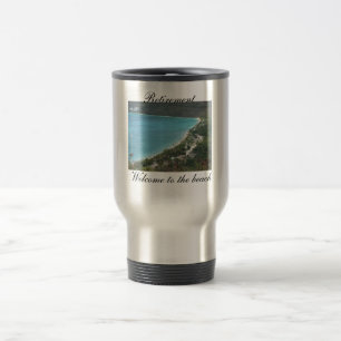 Mug De Voyage Retraite, accueil à la plage