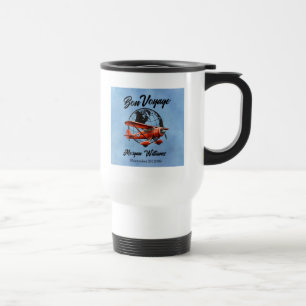 Mug De Voyage Retraite Bon Voyage Voyage Globe Plane