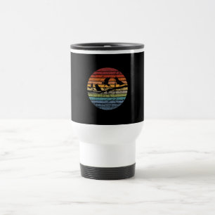 Mug De Voyage Retro d'observation des oiseaux