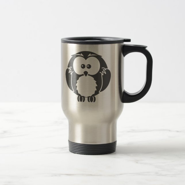 Mug De Voyage Rétro hibou (Droit)