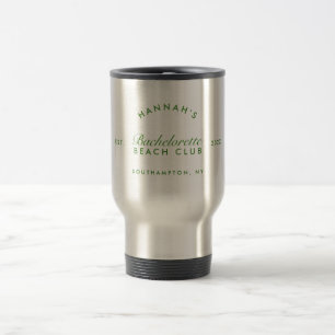 Mug De Voyage Retro Moderne Bachelorette Vert Personnalisé