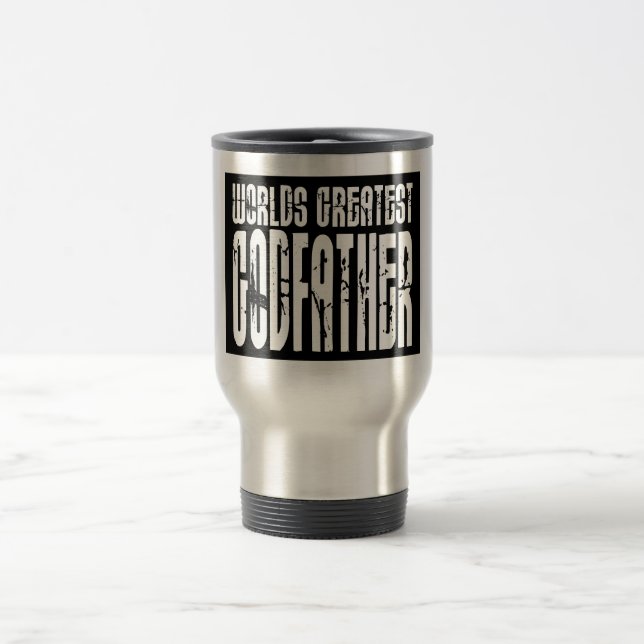 Mug De Voyage Rétros parrains frais : Le plus grand parrain du (Centre)