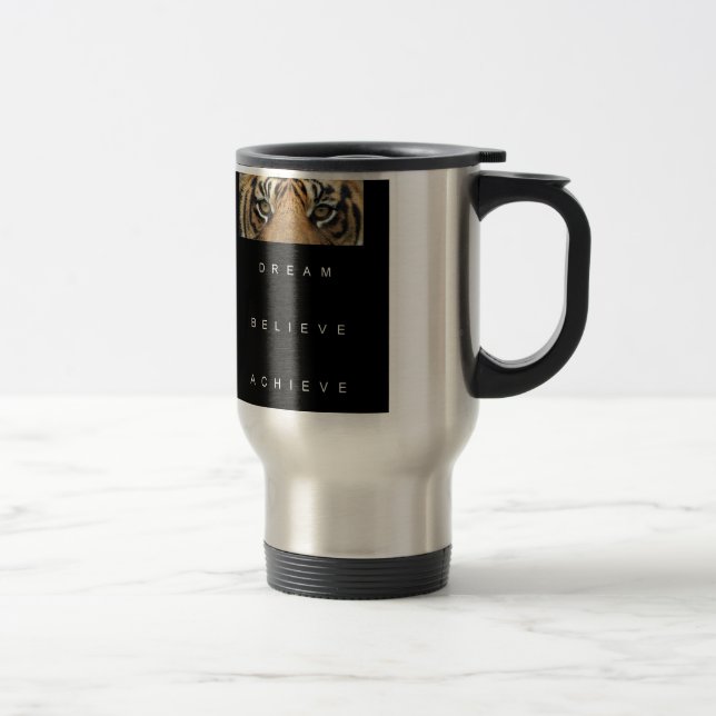 Mug De Voyage rêve croire obtenir une soumission motivante (Droit)