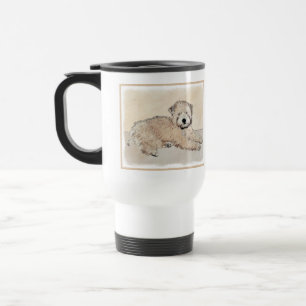 Mug De Voyage Revêtu doux Roue Peinture Terrier Art original