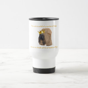 Mug De Voyage Roi Pékinese heureux
