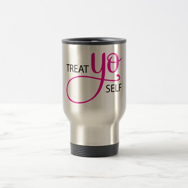 Mug De Voyage Rose d'individu de Yo de festin (Centre)