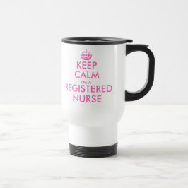 Mug De Voyage Rose garder calme im une infirmière autorisée voya