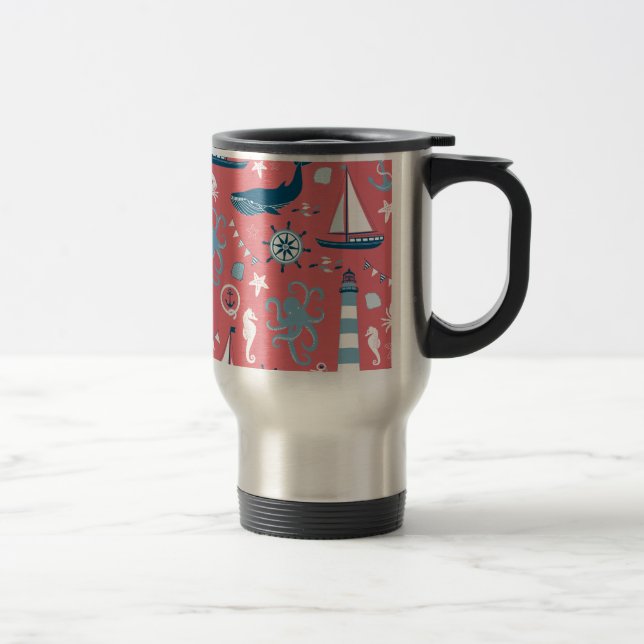 Mug De Voyage Rose marin (Droit)